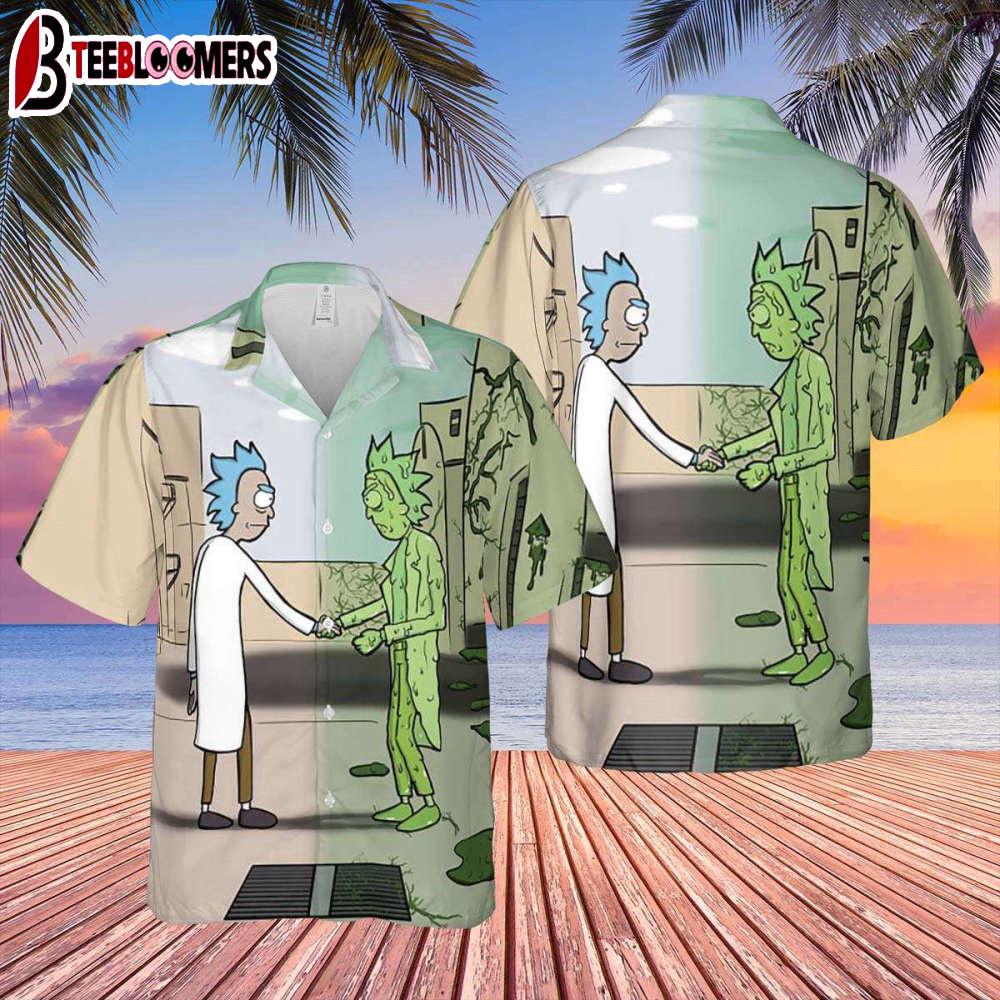 Wish You Were Here x Rick Sanchez Hawaiian Shirt